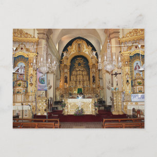 Postcard Goa, Indien, Calangute Church Altars Vykort