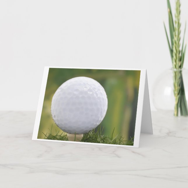 postcard golf ball kort (Framsida)