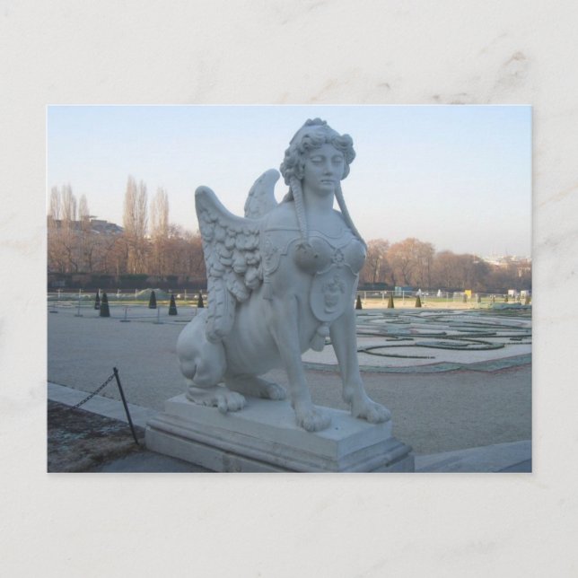 Postcard Gorgon Statue, Belvedere Gardens Vykort (Framsida)