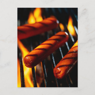POSTCARD GRILLED HOTDOGS VYKORT