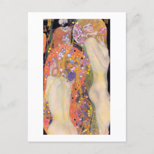 POSTCARD : GUSTAV KLIMT : VATTEN SERPENS II VYKORT