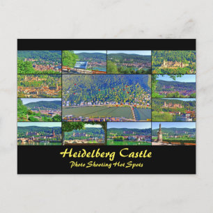 PostCard Heidelberg Castle Photo Shooting HotSpots Vykort