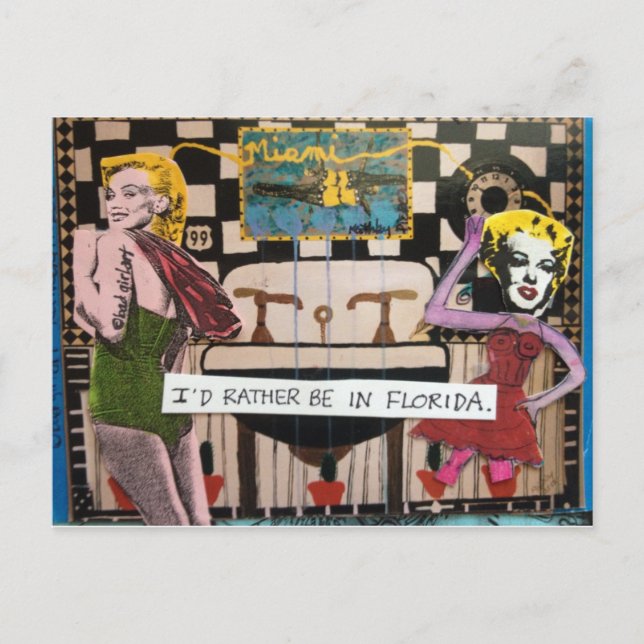 POSTCARD-I SKULLE SNARARE VARA I FLORIDA VYKORT (Framsida)