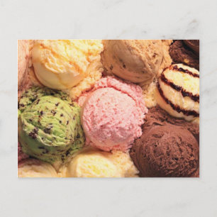 POSTCARD ICE CREAM SCOOPS VYKORT