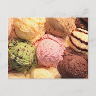 POSTCARD ICE CREAM SCOOPS VYKORT