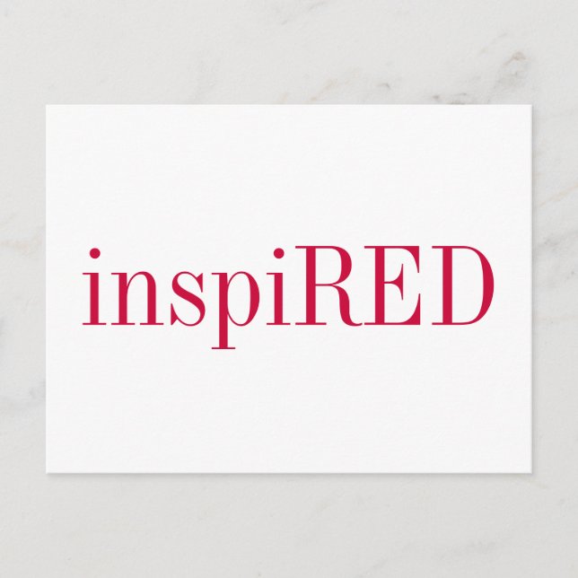 POSTCARD - inspiRED Vykort (Framsida)