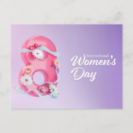 postcard international women's day 8 vykort