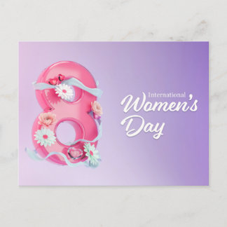 postcard international women's day 8 vykort