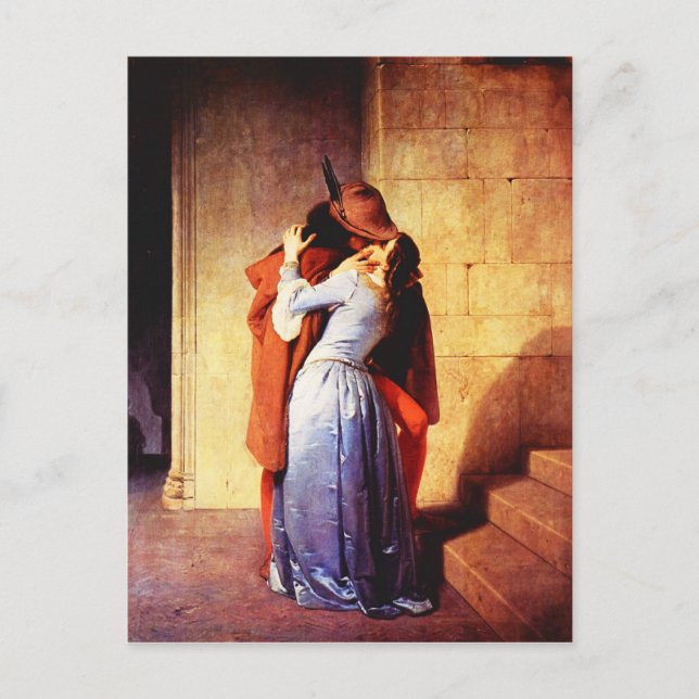 Postcard-Kärlek Art-Hayez Vykort (Framsida)