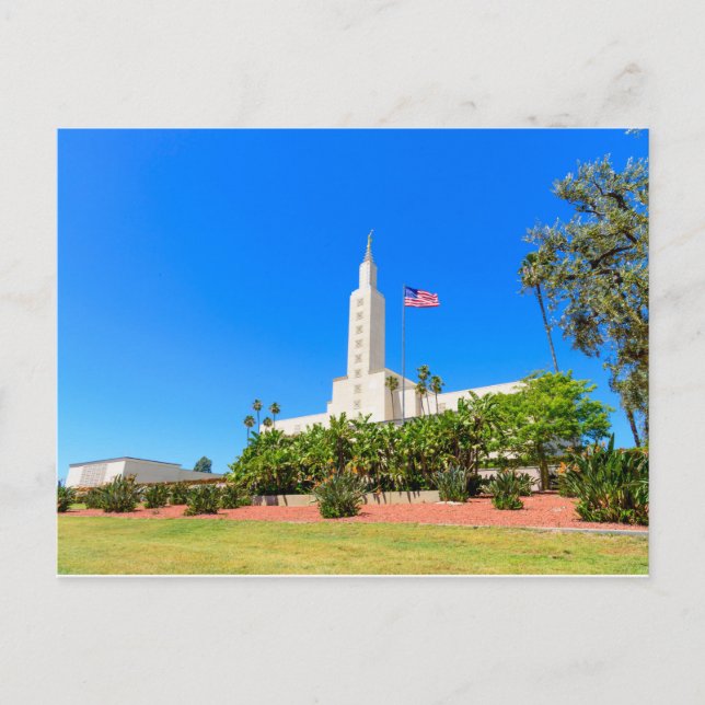 Postcard-LDS Los Angeles Temple NW Vykort (Framsida)