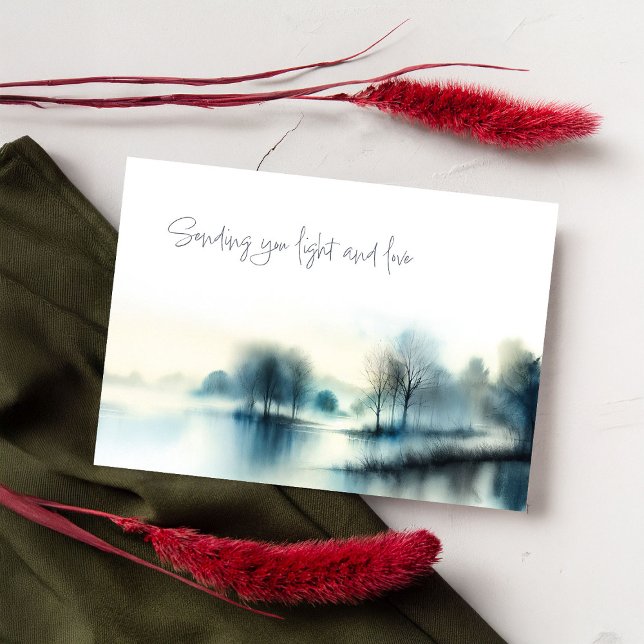 Postcard "Light and love" Vykort (Skapare uppladdad)