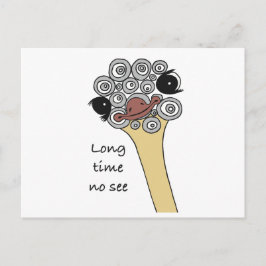 Postcard Long time no see Vykort