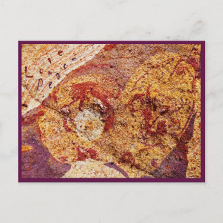 Postcard Love and Peace "Earth-Design" Vykort