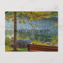 POSTCARD lycklig PENSION