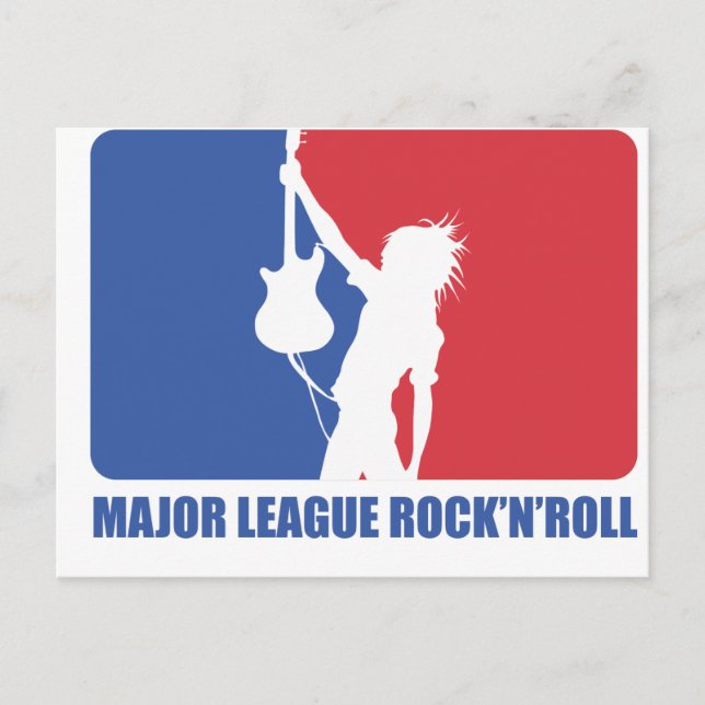 POSTCARD - MAJOR LEAGUE STEN'N'ROLL VYKORT (Framsida)