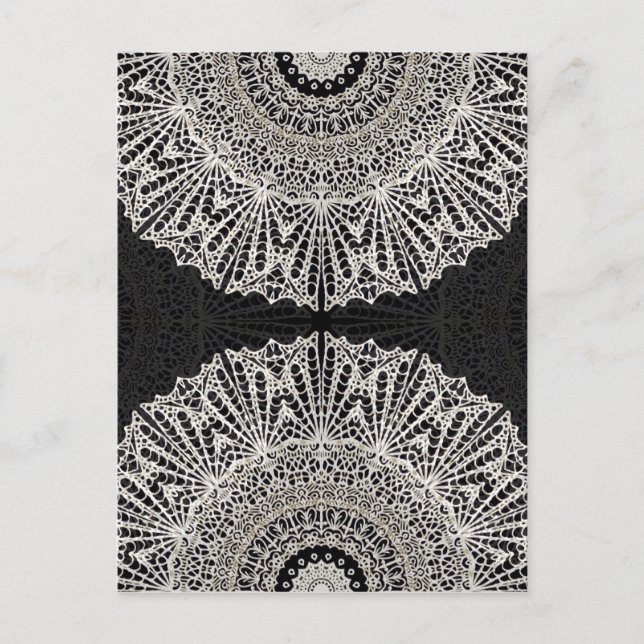 Postcard Mandala Mehndi Stil G384 Vykort (Framsida)