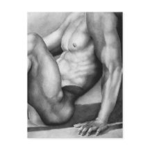 Postcard Masculine Art Male-nude Bodybuilding der 