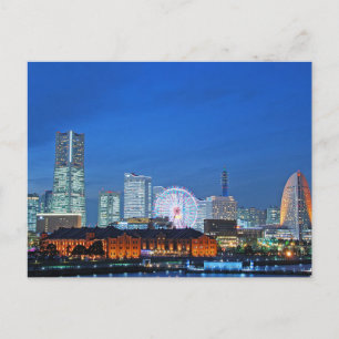 Postcard Minato Mirai in Yokohama City, Japan Vykort