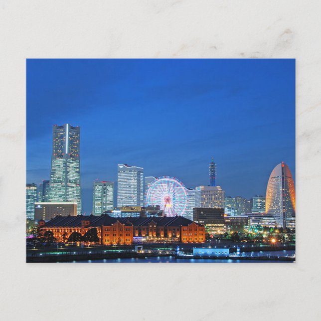Postcard Minato Mirai in Yokohama City, Japan Vykort (Framsida)