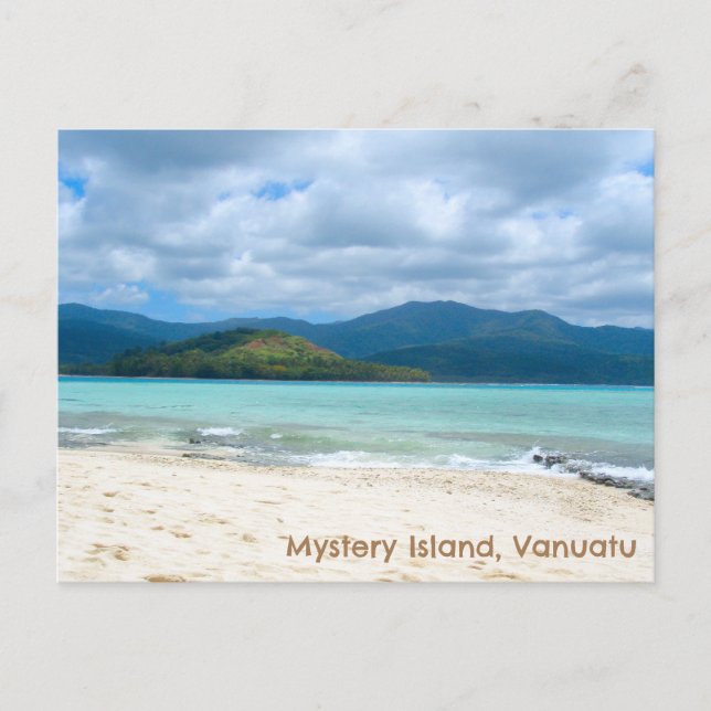 Postcard Mysterön, Vanuatu. Vykort (Framsida)