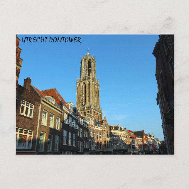 POSTCARD - NEDERLÄNDERNA UTRECHT CITY DOMTOWER VYKORT (Framsida)