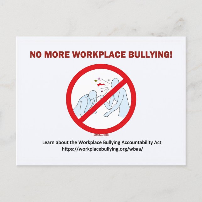 Postcard-NoMore Workplace Bullying Vykort (Framsida)
