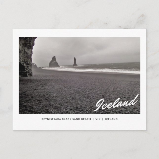 Postcard of Reynisfjara Black Sand Beach, Iceland Vykort (Framsida)