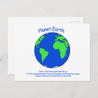 Postcard Planet Earth Helg Vykort