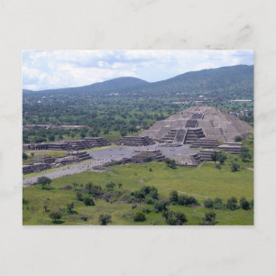 Postcard Pyramid Måne, Teotihuacán, Mexiko Vykort