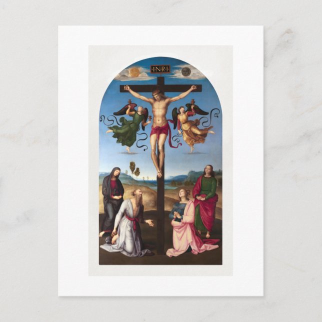 POSTCARD : RAPHAEL:MOND CRUCIFIXION 1502-03 VYKORT (Framsida)