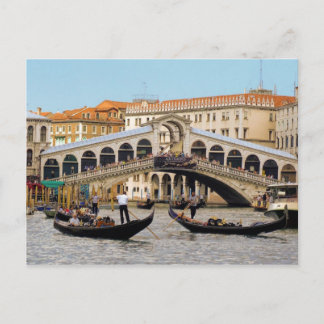 Postcard Rialto Bridge, Venice Italy Vykort