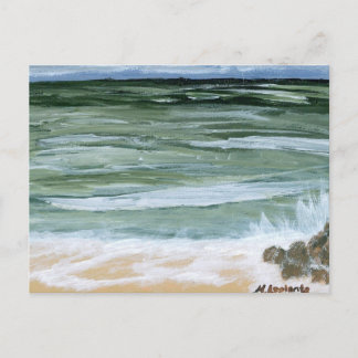 Postcard, Rocks on the Beach by M. Laplante Vykort
