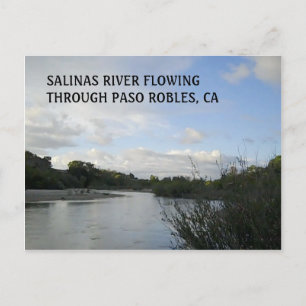 POSTCARD: Salinasfloden Flowing in Paso Robles Vykort