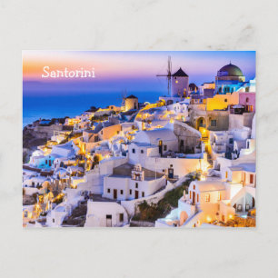 Postcard Santorini Grekland Vykort