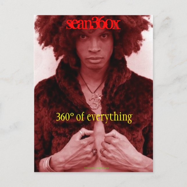 PostCard-sean360x 360° GLAMazon Vykort (Framsida)