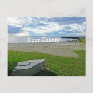 POSTCARD,SJÖ/BILLOWY-STÄNGD/STEN/PIER/DOOR-ANTAL VYKORT