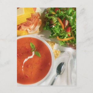 POSTCARD SOPPA SALAD OCH SANDWICH VYKORT