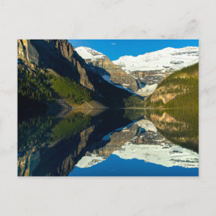 Postcard Spegel Sjö Louise, Alberta Kanada Vykort