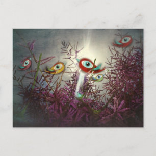 Postcard Stationery Kärlek Funny Birds Vykort