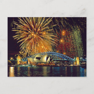 Postcard Sydney Opera House (Fireworks), Sydney Vykort