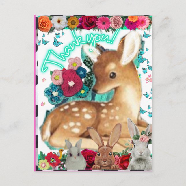 POSTCARD-tack-kort Vykort (Framsida)