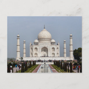 Postcard Taj Mahal, Agra India Vykort