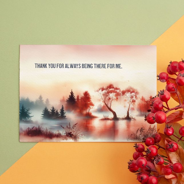Postcard "Thank you for always being there for me" Vykort (Skapare uppladdad)