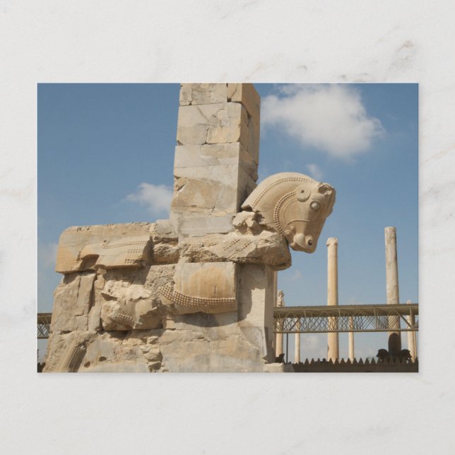 Postcard The Ruins of Persepolis Close-up, Iran Vykort (Framsida)