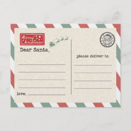 Postcard to Santa Claus Vykort