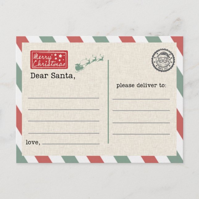 Postcard to Santa Claus Vykort (Framsida)