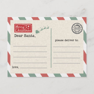 Postcard to Santa Claus Vykort