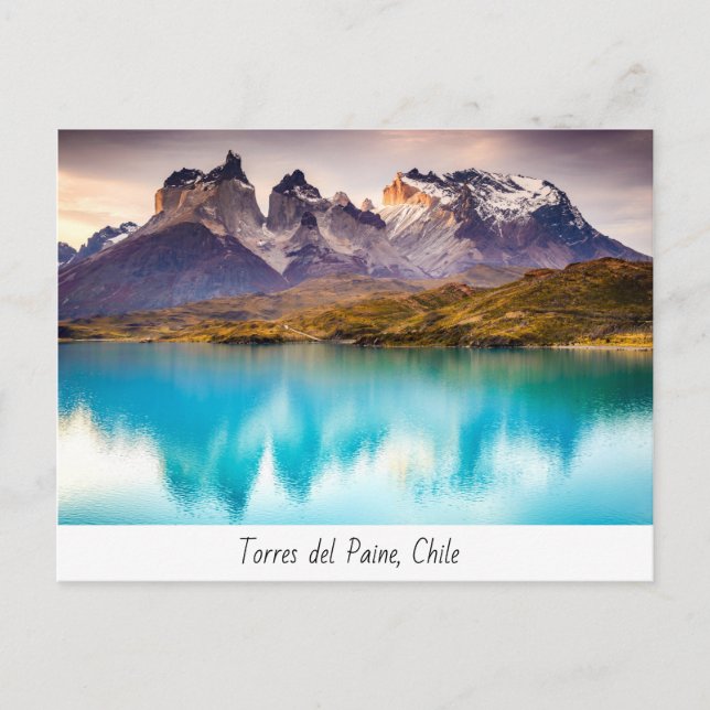 Postcard Torres del Paine, Patagonia Vykort (Framsida)