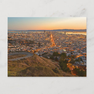 Postcard Twin Peaks, San Francisco, Kalifornien Vykort