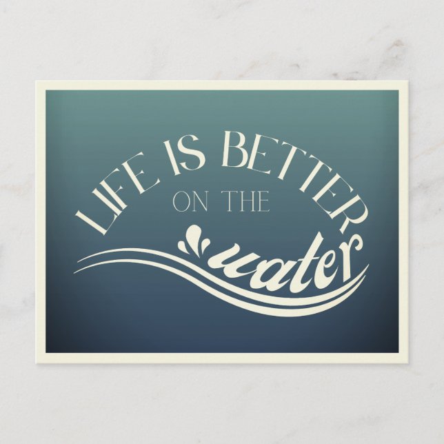 Postcard vatten sport Surfa sug semester Vykort (Framsida)